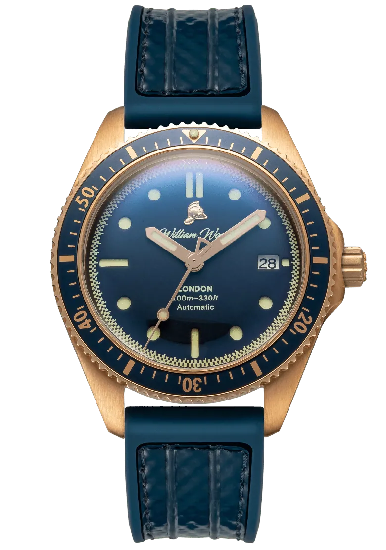 William Wood Watches: Valiant Collection - Bronze Sapphire
