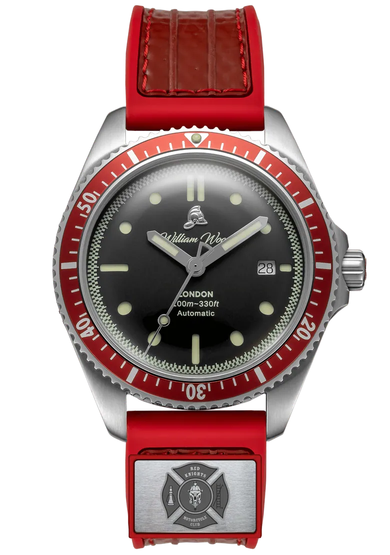 William Wood Watches: Red Knights International Motorcycle Club Watch