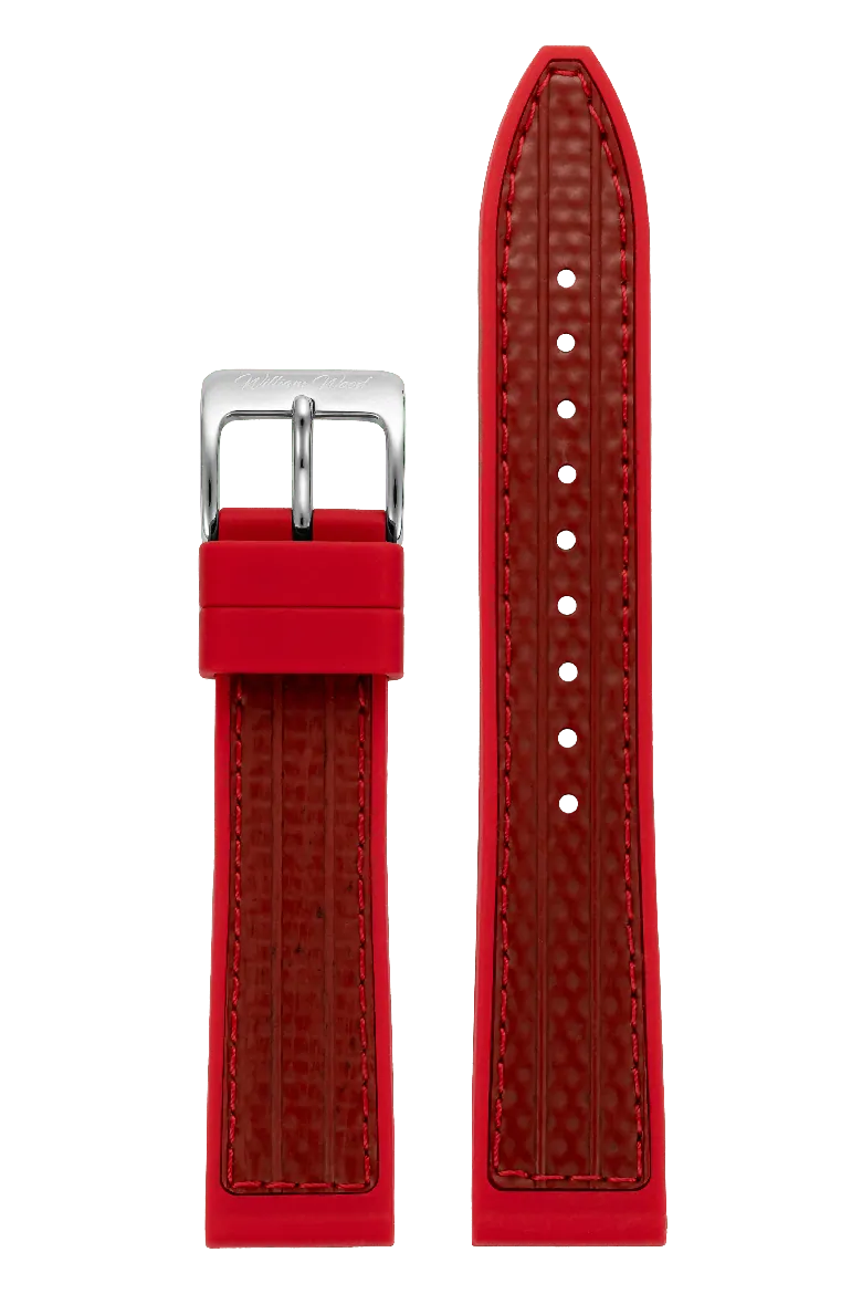 William Wood Watches: Straps - Red Fire Hose Strap