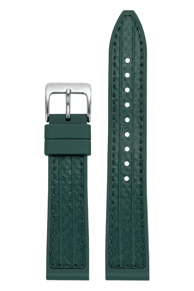 William Wood Watches: Straps - British Racing Green Fire Hose