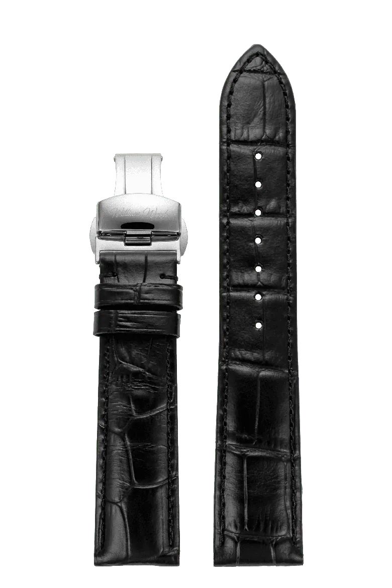 William Wood Watches - Black Leather Straps