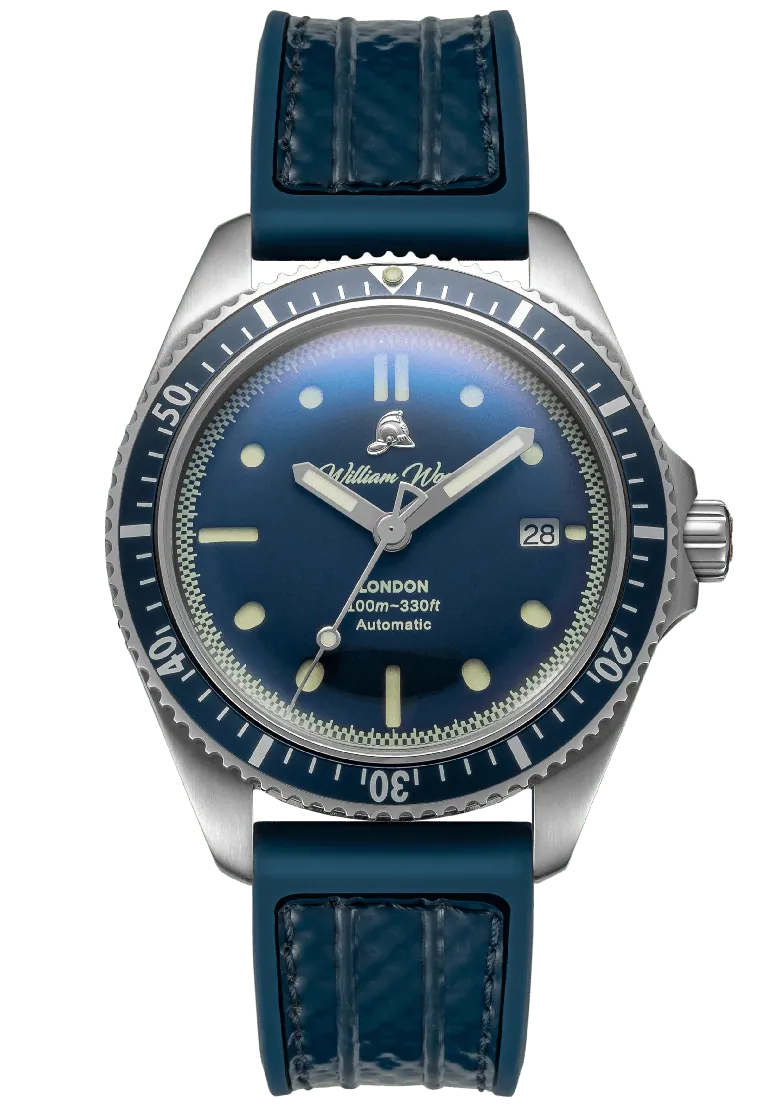 William Wood Watches: Valiant Collection - The Blue Watch