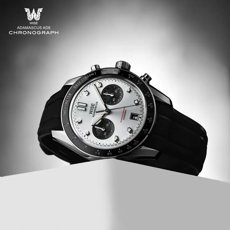 ADAMASCUS AD8 Chronograph White-Black