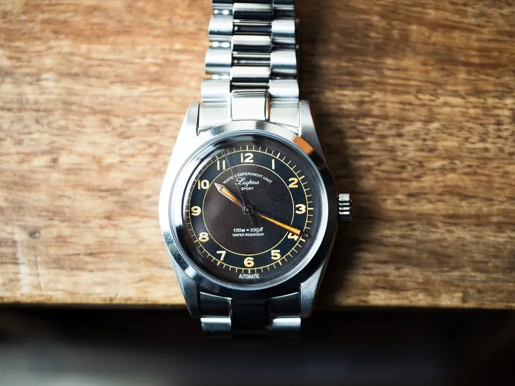 Lupas – Tropical Dial / Aged-  Limited Edition / Metal Bracelet + Leather Strap Set