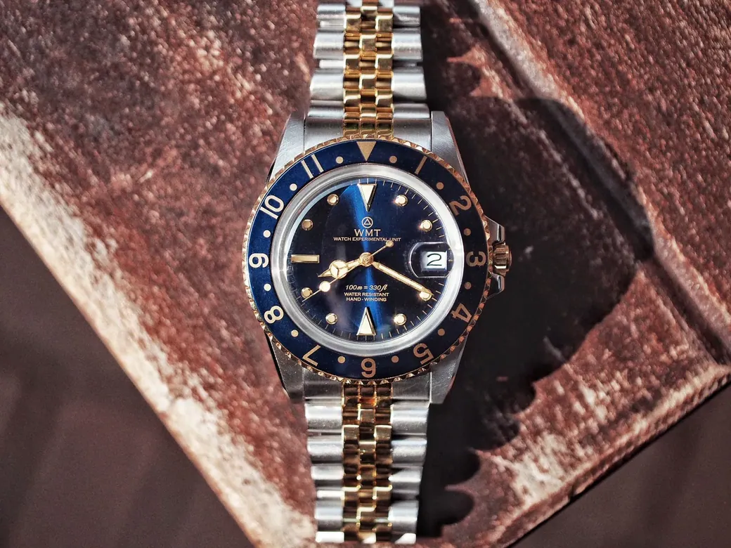 Sanford – 2 Tone /  Blue bezel Aged Edition