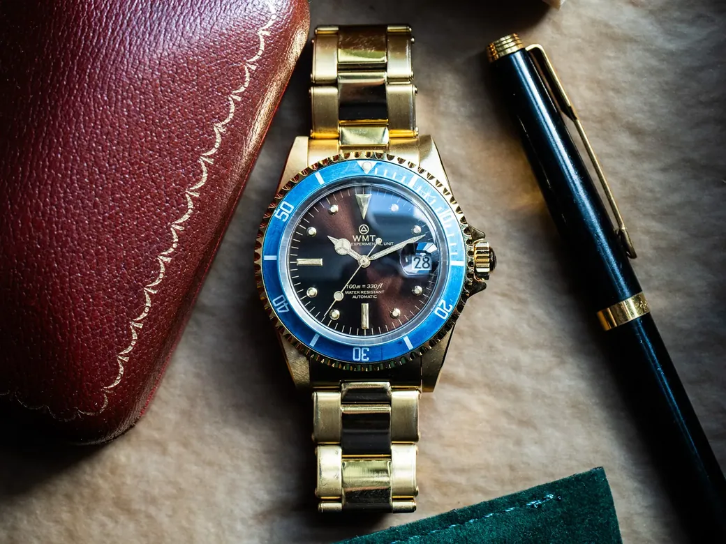Royal Marine – Blue Bezel / Gold Plating Edition / Aged / Pre-order / Delivery date – End of March 2025