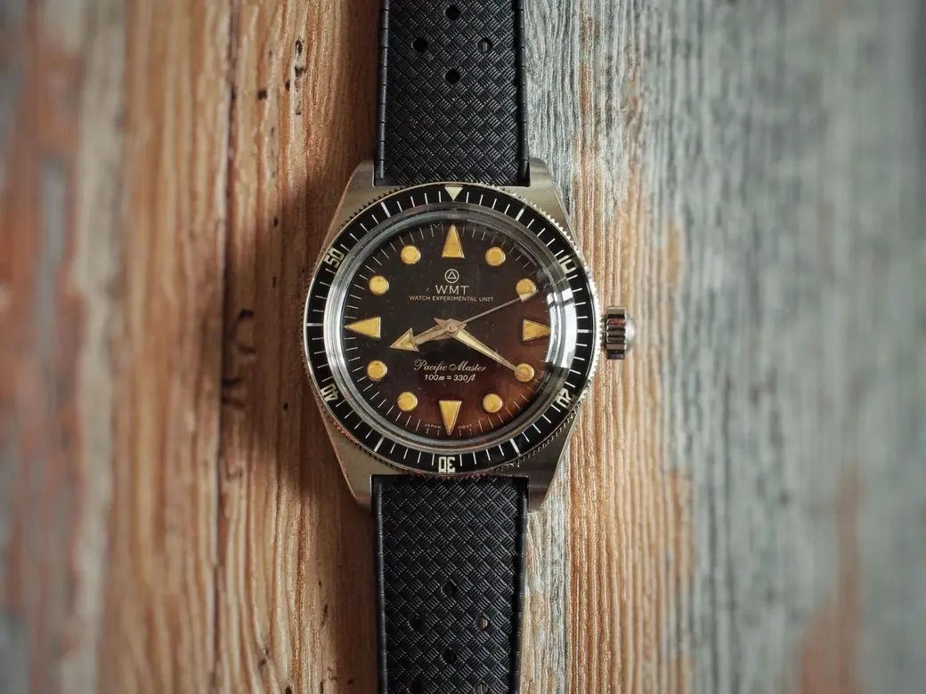 Blackfin – ( Tropical Edition ) Black Rubber Strap