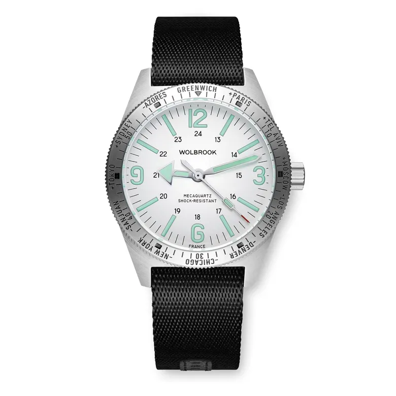 Skindiver WT Mecaquartz Watch - White & Steel
