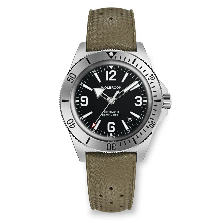 Skindiver II Automatic Dive Watch - White Lum & Black Dial