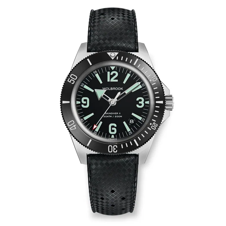 Skindiver II Automatic Dive Watch - Green Lum & Black Dial