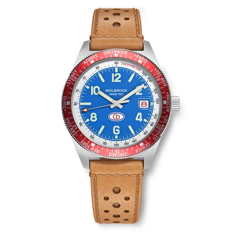 Wolbrook Grand Prix WT Automatic Racing Watch - Red Bezel - Charles Deutsch CD Dyna 1962 Limited Edition