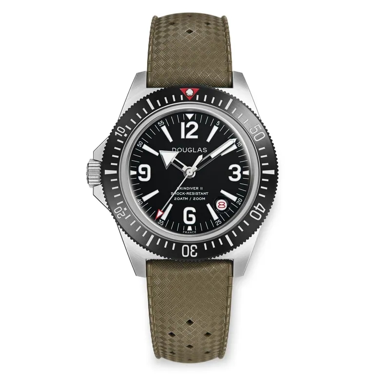 Skindiver II Professional Diving Watch - White Lum & Black Dial
