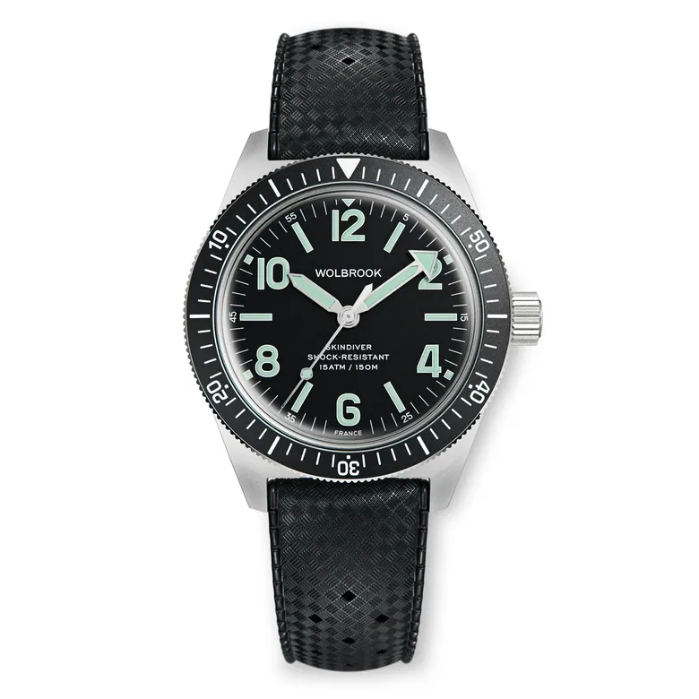 Skindiver Automatic Watch - Green Lum & Black Dial