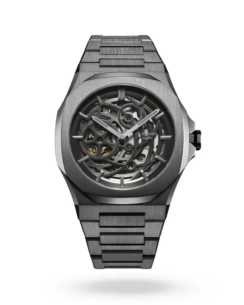 D1 Milano Gun Metal Skeleton