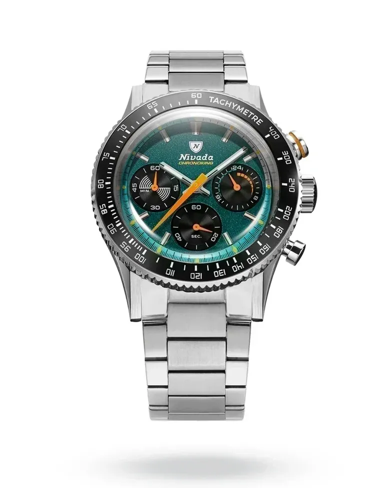 Nivada Grenchen Chronoking Mecaquartz Racing Green
