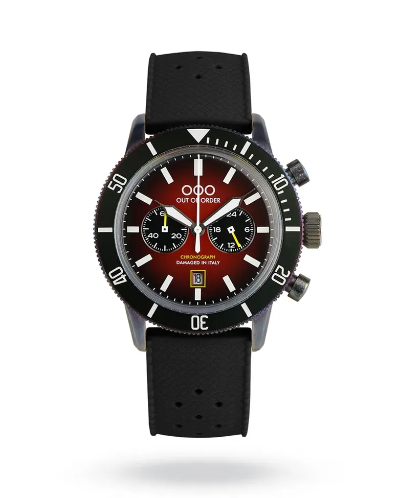 Out of Order Red Pilot Cronografo