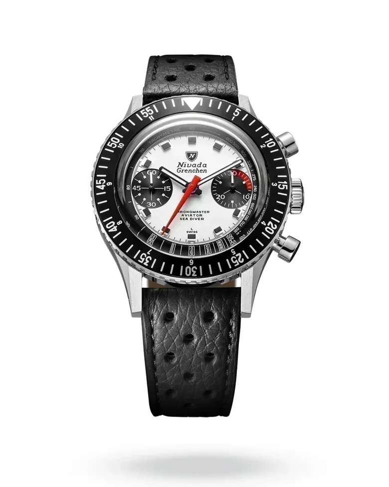 Nivada Grenchen Chronomaster Panda
