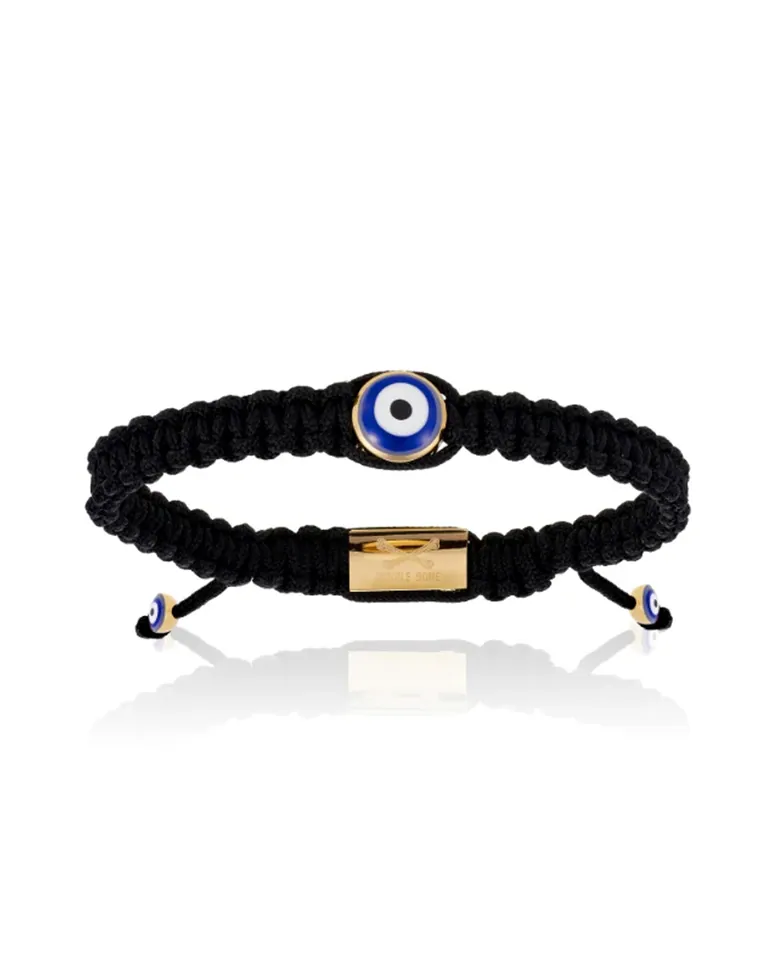 Double Bone Black Lucky Evil Eye