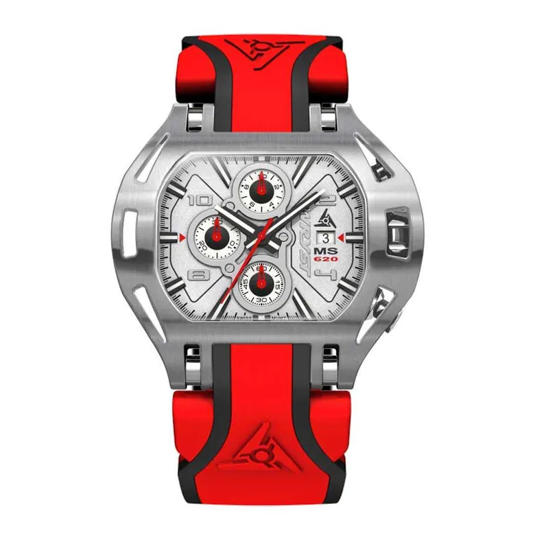 Racing Wrist Watch with Red Bracelet | Wryst MS620-R