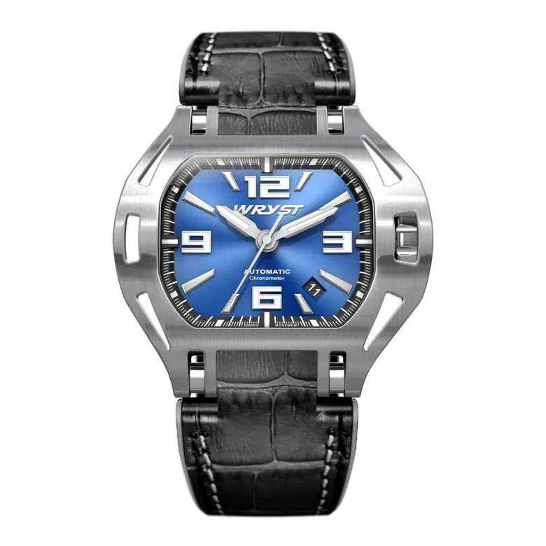 Automatic Blue Face Watch Wryst SX7 Swiss Limited Edition