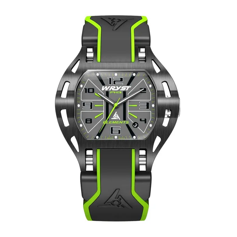 Black and Green Swiss Watch Wryst | Designed for Adventures