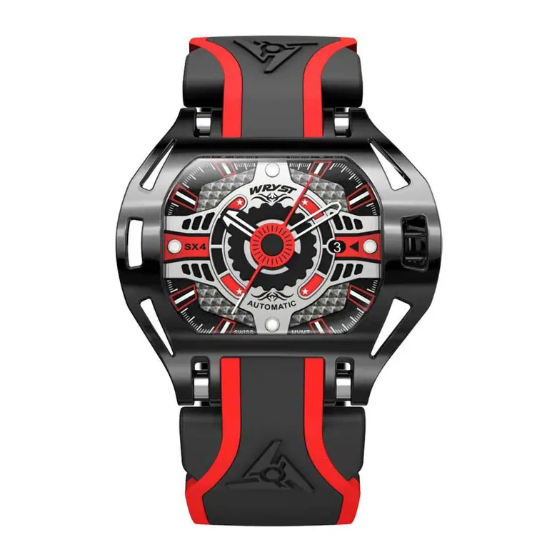 Black Automatic Racing Watch Wryst Racer SX4 for Motorsports