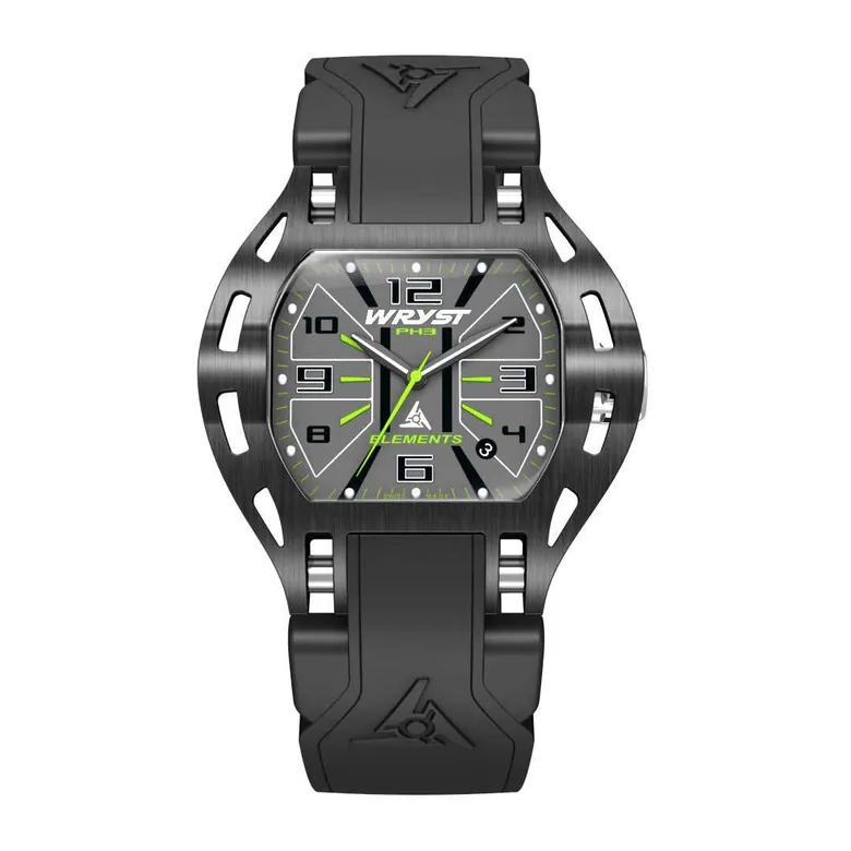 Swiss Outdoor Watches Wryst PH3-B Bold Black and Green Watch