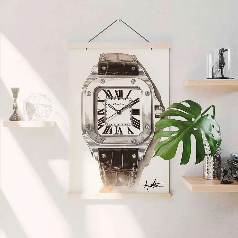 Cartier Santos Wall Art