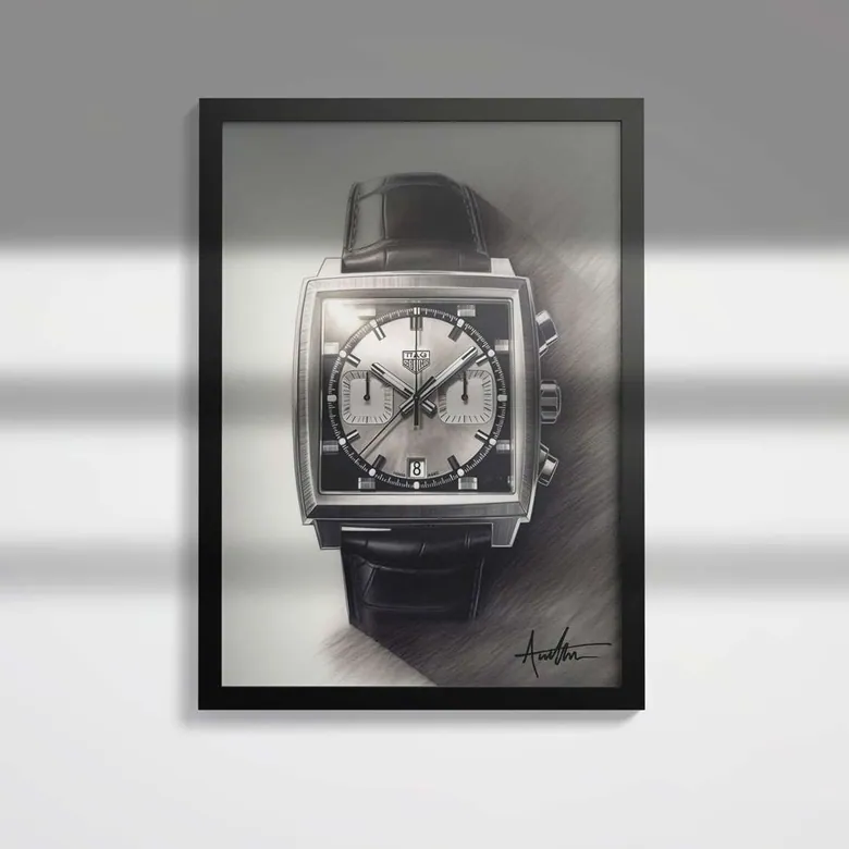 Tag Heuer Monaco Watch Art Print