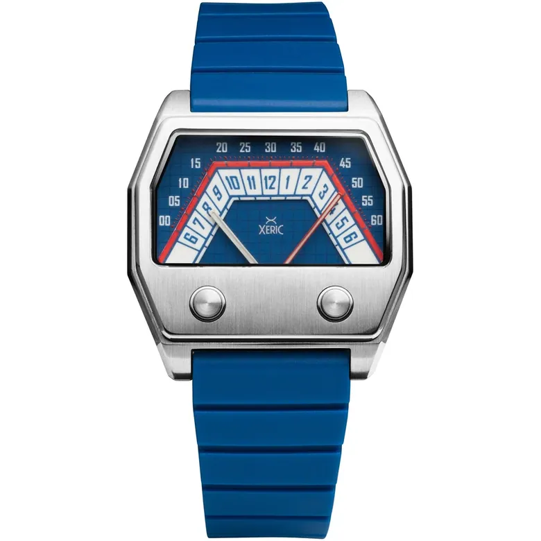 Volta Double Retrograde Silver Blue