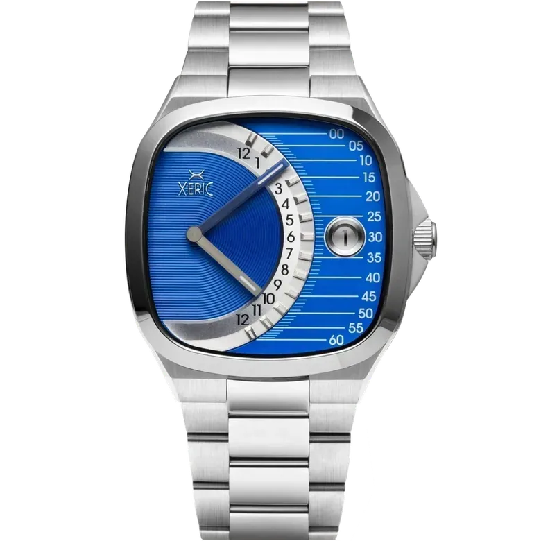 Timeline Retrograde Automatic Blue | Xeric.com