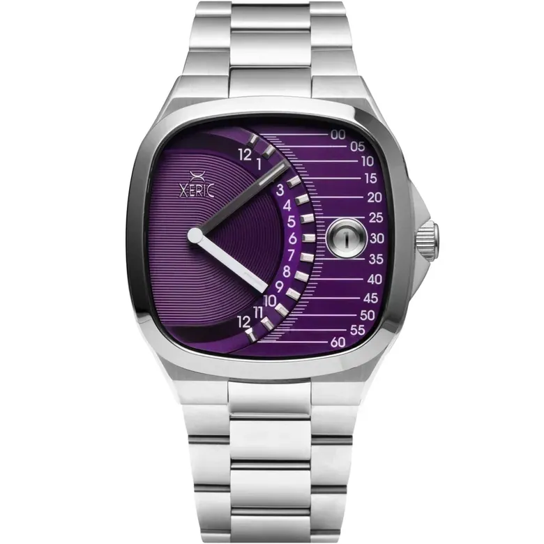 Timeline Retrograde Automatic Purple | Xeric.com