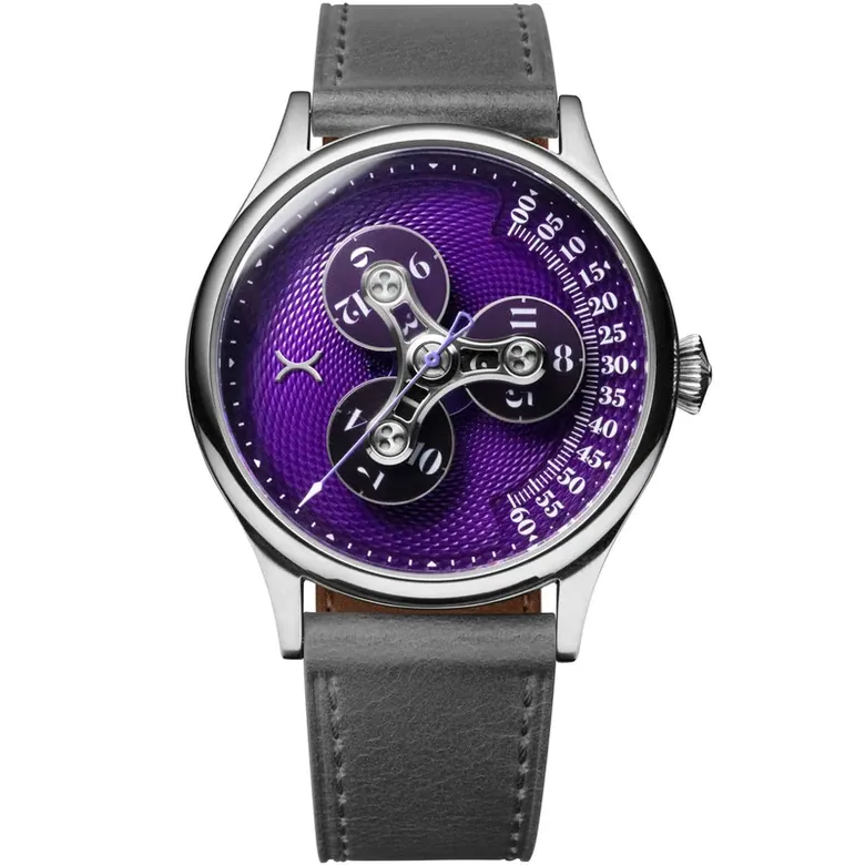 Triptych II Automatic Wandering Hour Purple | Xeric.com