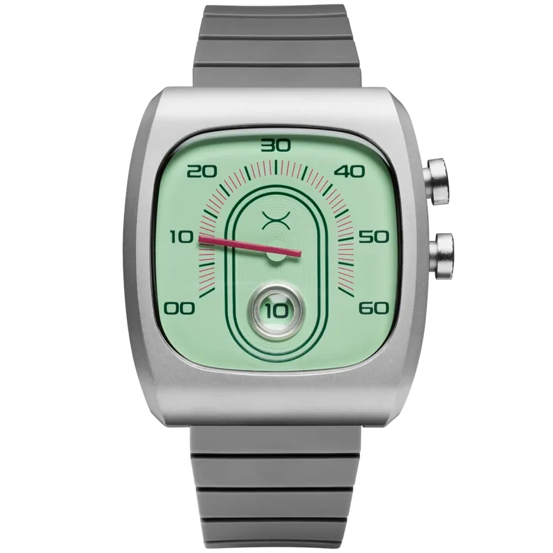 Retroscope Jump Hour Mint Ruby | Xeric.com