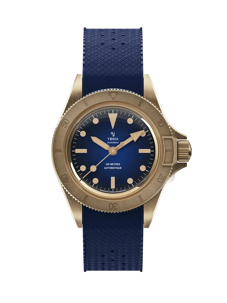 YEMA Superman Bronze CMM.10 Blue Limited Edition | YEMA Watches USA Official Store