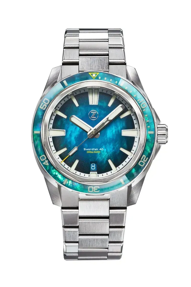 Swordfish 40mm SS Teal MOP