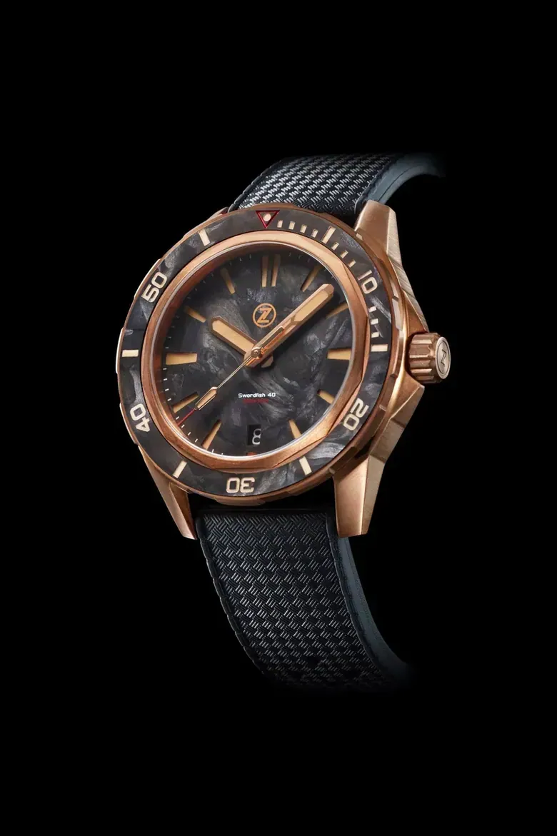 Swordfish 40mm Bronze Forged Carbon