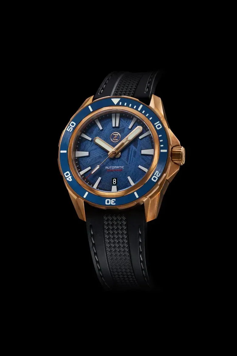 Swordfish Bronze 300m Diver ETA 2892 Blue Meteorite