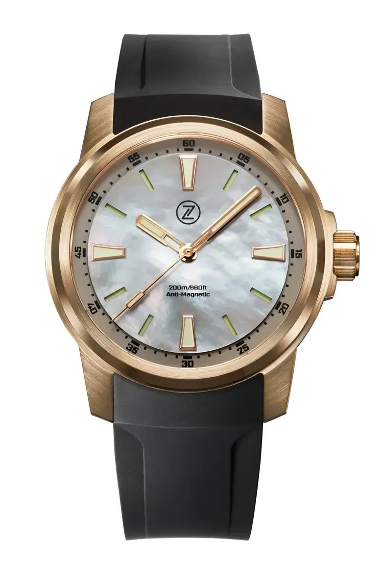 Aurora Field 42mm Br 'Grey MOP'