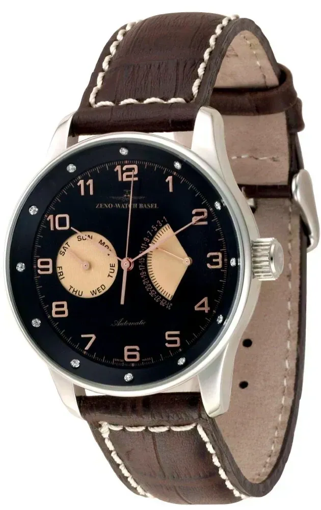X-Large Retro Day Date Retrograde (12 crystal)