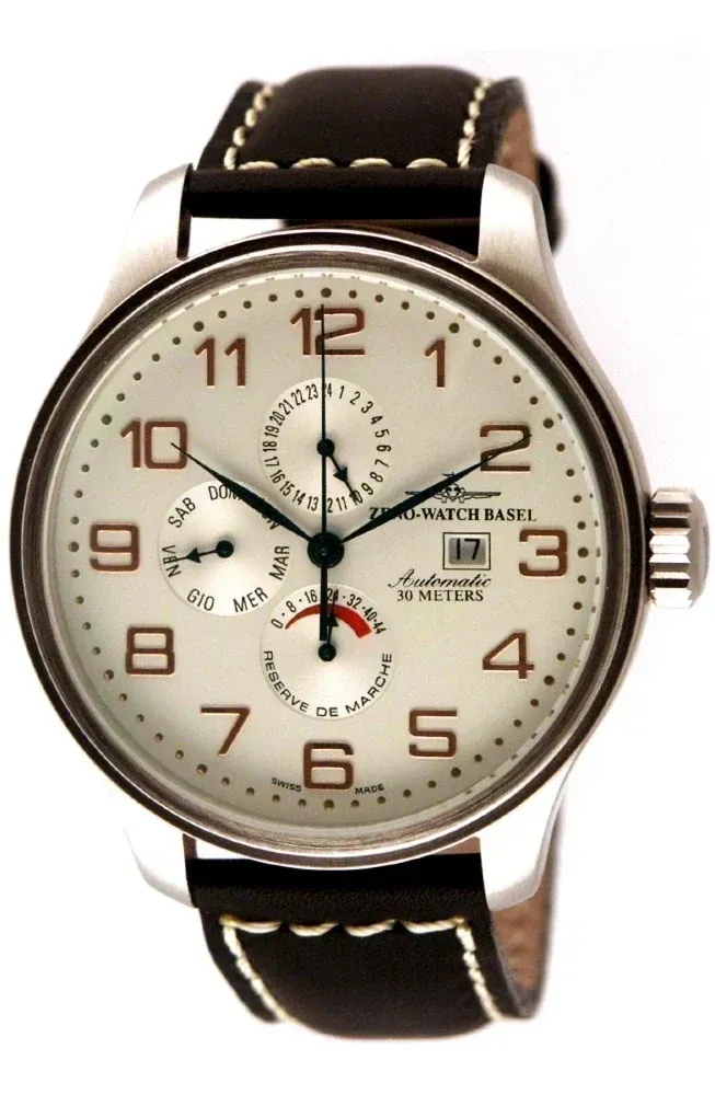 Oversized Retro Power Reserve, Day Date, Dual-Time