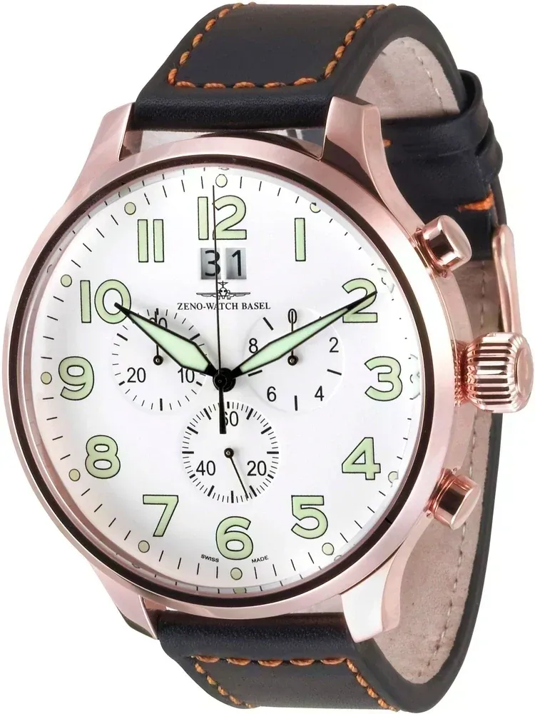 Super Oversized Chrono Big Date gold plated