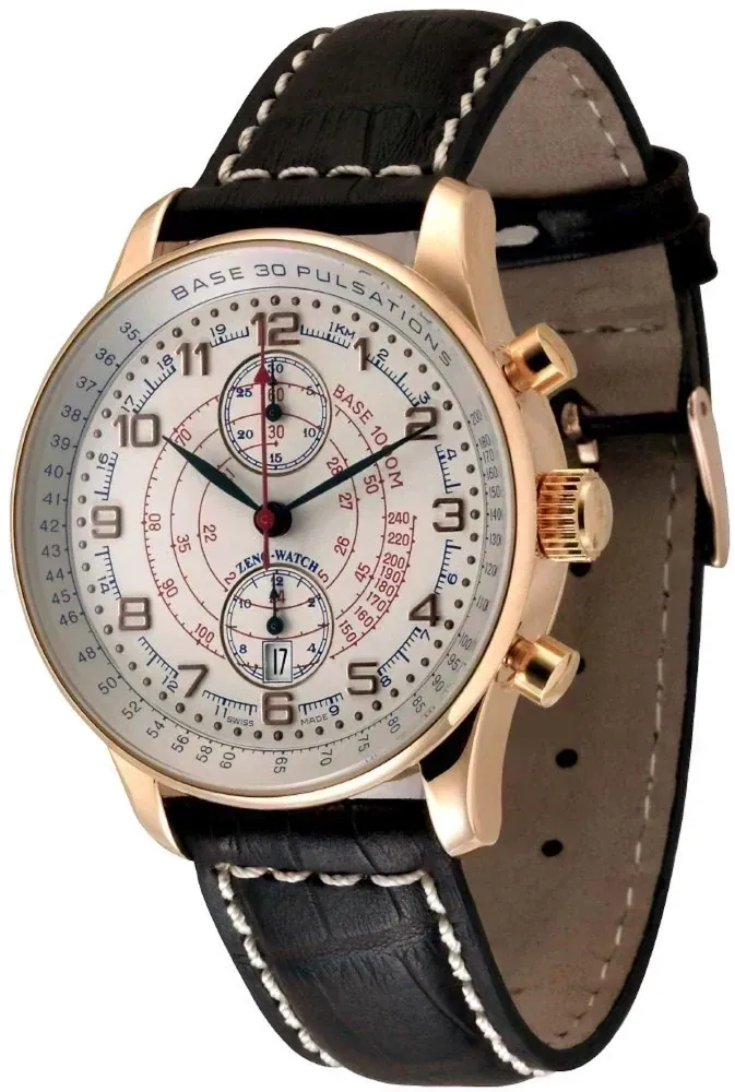 X-Large Retro Chrono Pulsometer gold plated