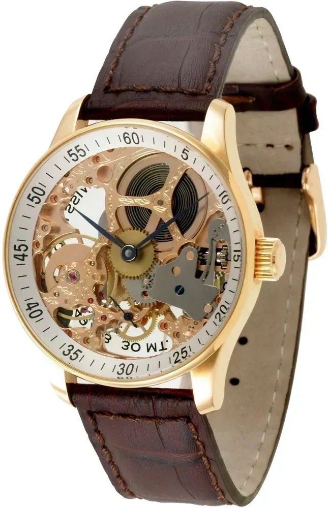 X-Large Retro Skeleton gold plated