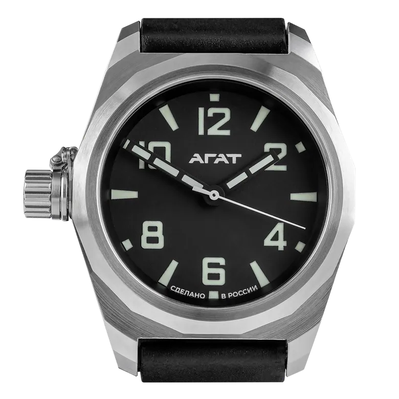 Часы АГАТ Грани, сталь 46 мм